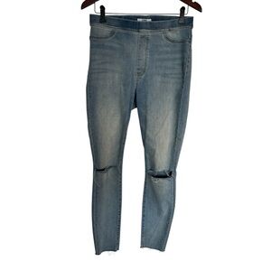 Tommy Hilfiger Leggings Light Blue Distressed Jeans size small